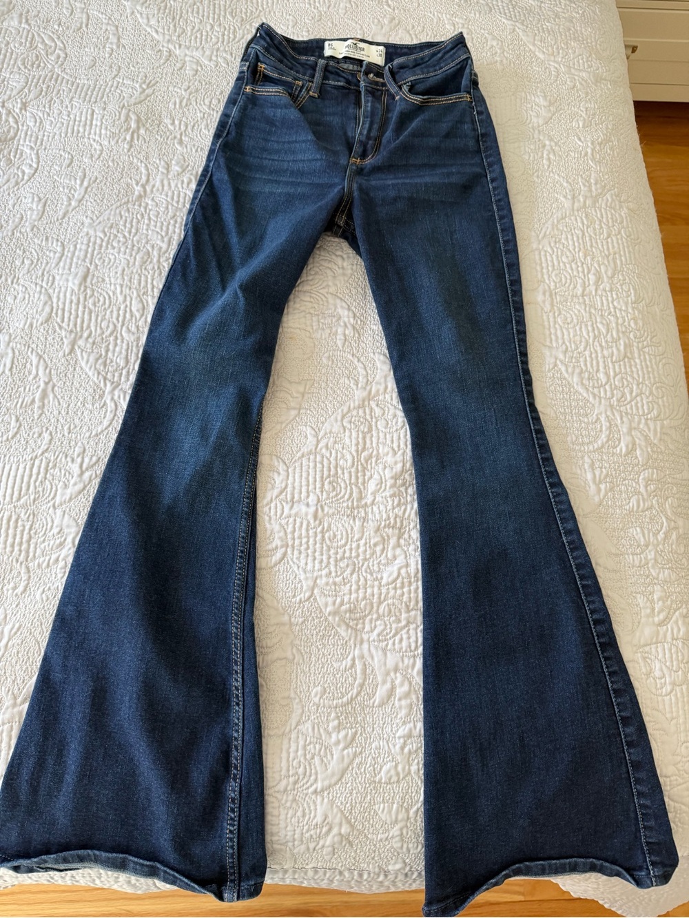 Hollister Dark Blue Flared Women's Jeans